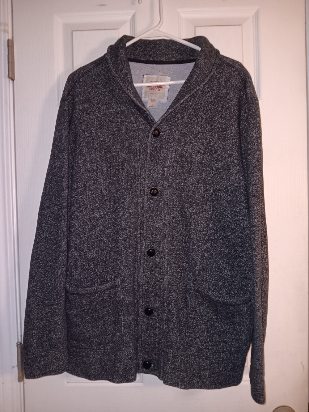 Mossimo Supply Co. Dark Gray Shawl Collar Button Jacket